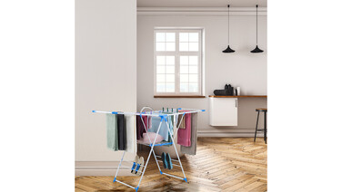 Relaxdays Clothes Drying Rack, Height Adjustable