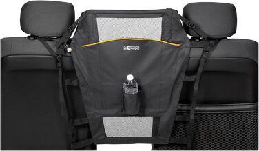 Тренажер для собак Kurgo в автомобіль, роздільник заднього сидіння, чорний/помаранчевий, 1 шт.