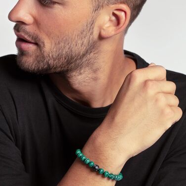 Браслет THOMAS SABO Чорний Кіт, срібло 925 проби, емаль, 19 см