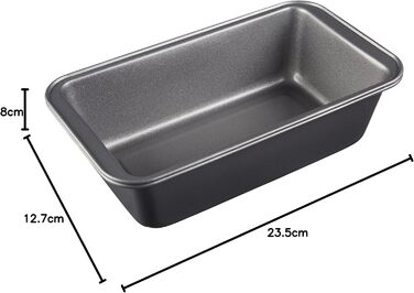Amazon Basics - Loaf Pan, Non-Stick, Carbon Steel, 20.3 cm x 10 cm, 2-Pack & Multi-Purpose Kitchen Knife/Scraper, Stainless Steel