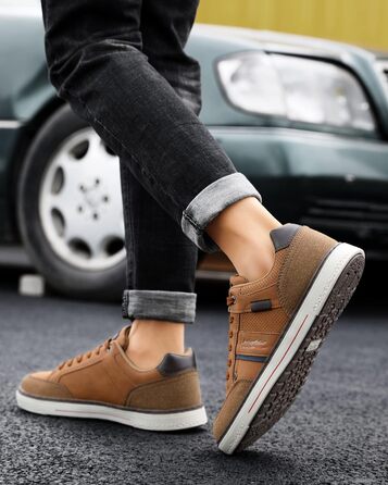 ARRIGO BELLO Кросівки чоловічі для активного відпочинку, спорту та прогулянок. Розміри 41-46 (44 EU), колір: коричневий (C1)