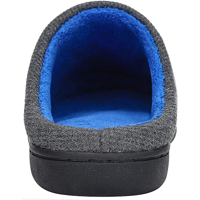 Тапочки Mishansha зимові утеплені з піною пам'яті для дому та вулиці, розмір 36-47, сірий та синій кольори