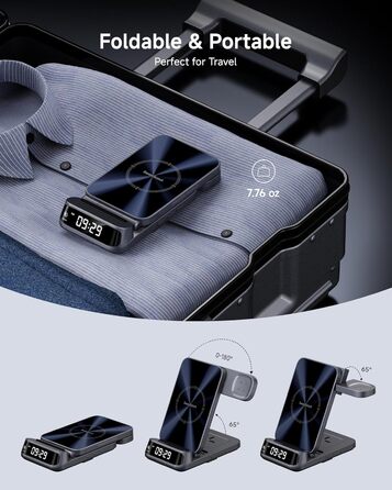 Бездротова зарядка SwanScout для Google Pixel 9 Pro Fold/9a/9/Fold/8/7/6, Pixel Watch 3/2, Fitbit Versa 4/3 (708G2, без адаптера)