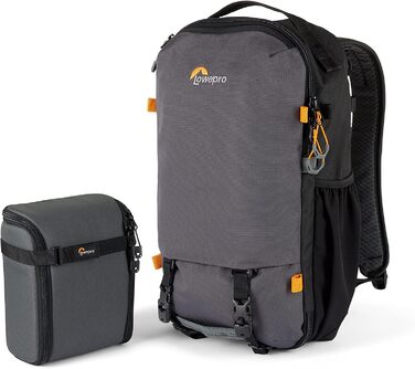 Рюкзак для камери Lowepro Trekker Lite BP 250, сірий, з винімним вкладишем, для беззеркальних камер Sony Alpha 7, з системою кріплення аксесуарів