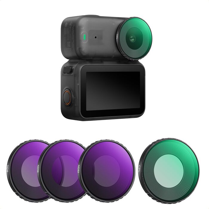 Набір ND-фільтрів K&F Concept для DJI Osmo Nano (ND8, ND16, ND32, ND64) — 4 шт., нейтральний світлофільтр з HD-скла та алюмінієвою рамою, FD151