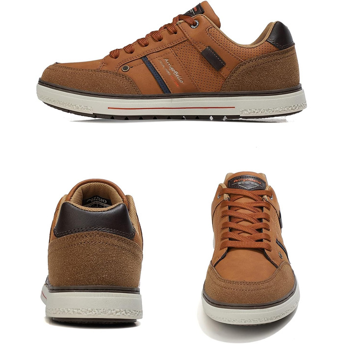 ARRIGO BELLO Кросівки чоловічі для активного відпочинку, спорту та прогулянок. Розміри 41-46 (44 EU), колір: коричневий (C1)