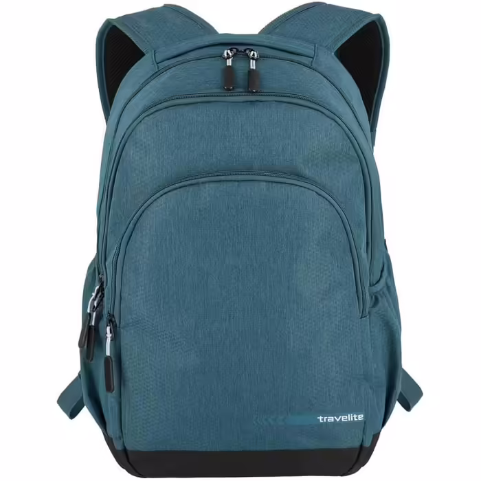 Travelite Carry-on Backpack with Padded Laptop Compartment, 15.6-inch Laptop Backpack, KICK OFF, Daypack for Travel and Sports, 45 cm, 22 Liters (Petrol)