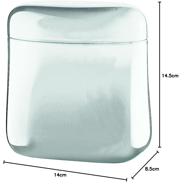 Guzzini - Gocce, Coffee Canister 700 cc - Transparent, 14 x 8.5 x h14.5 cm - 27300000