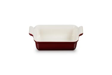 Форма для запікання Le Creuset прямокутна керамічна Tradition, 19 см, колір Овочевий червоний (Chambray)