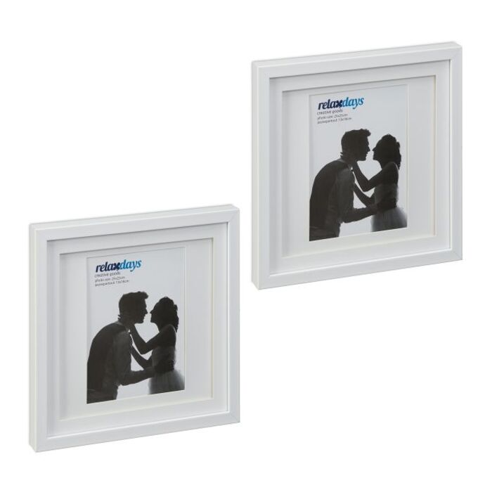 Relaxdays 25x25 cm Picture Frames, 2-Pack