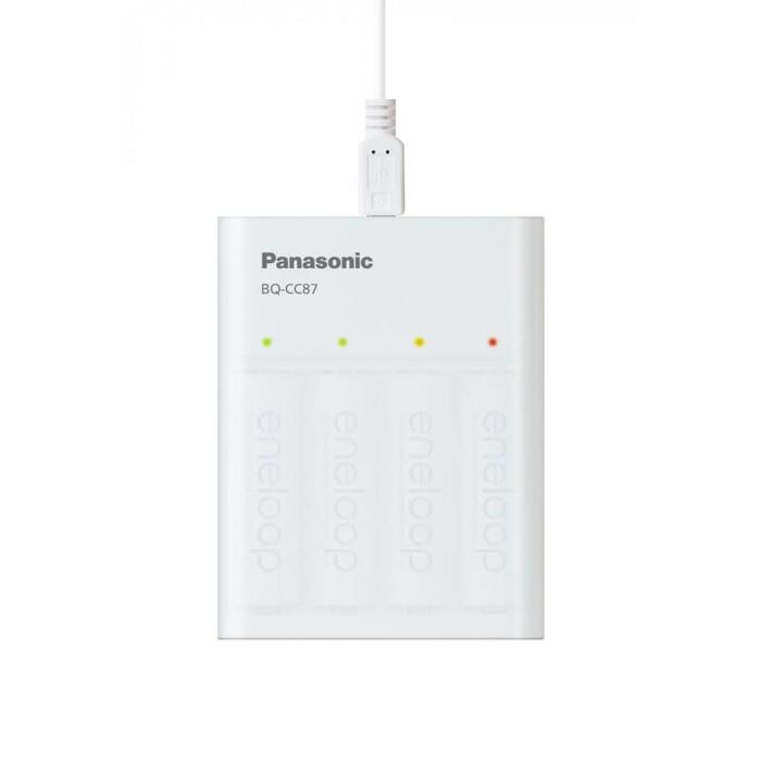 Зарядний пристрій Eneloop USB з функцією Power Bank BQ-CC87 + 4 акумулятори AA