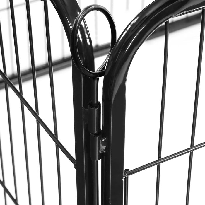 Клітка-вольєр для тварин Feandrea Freilaufgegehege PPK04BK, 122x80x70 см, чорна