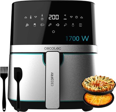 Фритюрниця Cecotec Cecofry Full Inox 5500 Pro 5.5 л з аксесуарами. 1700 Вт, цифрова, без масла, PerfectCook, з нержавіючої сталі
