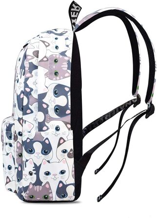 Шкільний рюкзак для дівчаток та хлопців, модний рюкзак для підлітків, водонепроникний, з відділенням для ноутбука (синій трикутник)