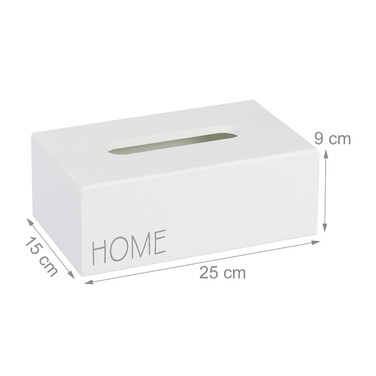 Relaxdays Tissue Box 'Home'