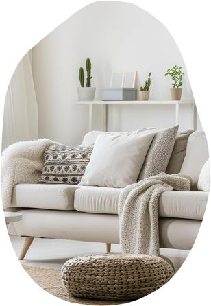 Дзеркало Boromal Spiegel чорне 40x60 см з металевим обрамленням для ванної, туалету, спальні (55x80 см, асиметричний стиль D)