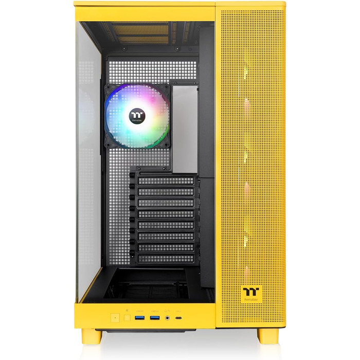 Корпус для ПК Thermaltake View 380 XL TG ARGB Bumblebee, Mid Tower, загартоване скло 4 мм, підтримка E-ATX та XL-плат, USB-C, підтримка радіатора 360 мм, High-Airflow