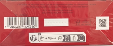 Туалетна вода Lacoste Essential Red, деревна, 125 мл