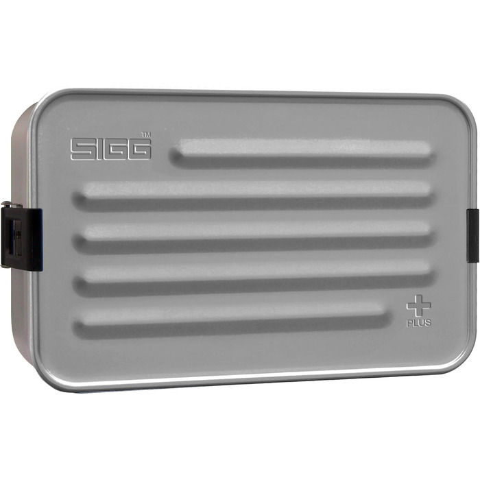 SIGG - Alu Lunchbox Plus - Lunchbox with Compartment - Award-Winning - Dishwasher Safe & Microwave Safe - Absolutely Leakproof - Featherlight - BPA-Free