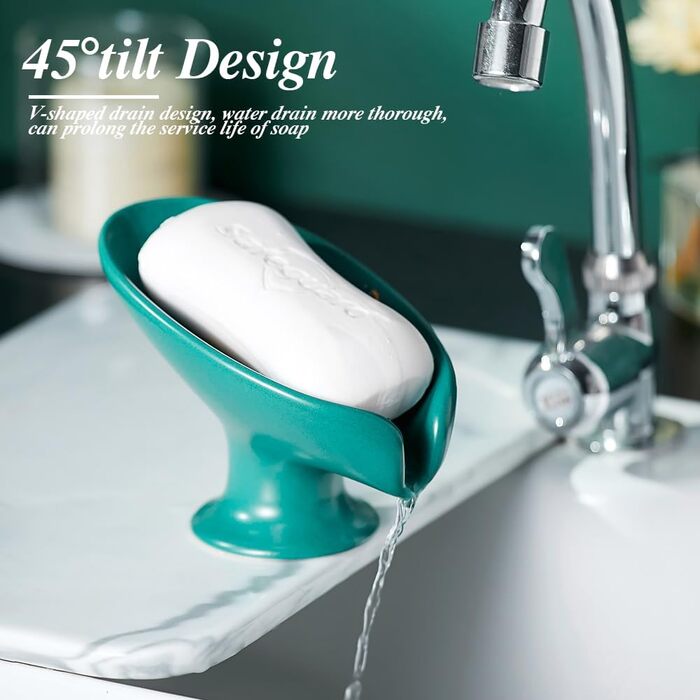 Керамічна мильниця-органайзер для мила, шампуню, чорного кольору, вінтажний дизайн, самостійно витікає