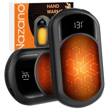 Електричні грілки для рук 2 шт., перезаряджувані 6400mAh, USB, ультралегкі, для зимових прогулянок, катання на лижах, подарунок