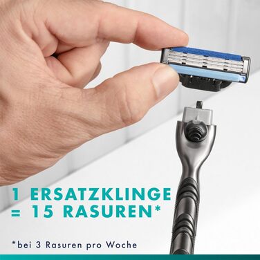 Смінні леза для чоловічих бритв Gillette Mach 3 Original, 28 шт, сині