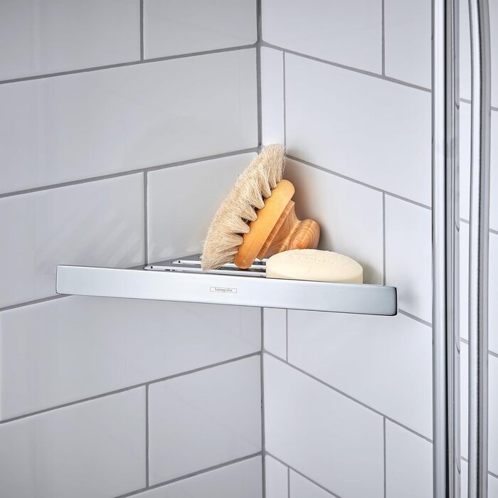 Тримач для мила Hansgrohe AddStoris для настінного монтажу, кошик, хром (41746000)