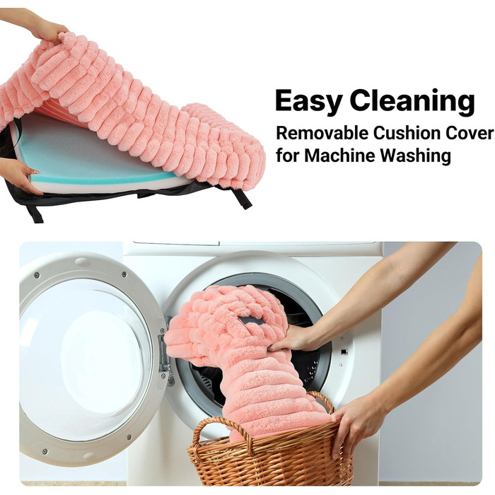 Ліжко для собак Veehoo, софа для маленьких собак, м'яка, з ортопедичним матрацом, 60x45x10 см, білий слонової кістки (рожевий)