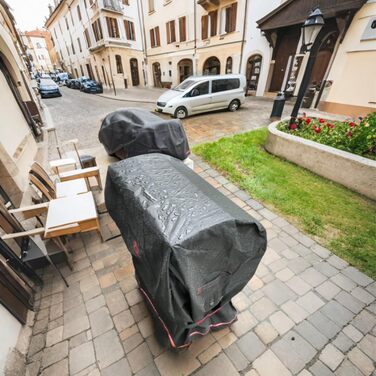 Чохол для гриля BBQ Turtle Life, 32 дюйми, водонепроникний, для газових грилів Weber, Char-Broil, захист від вигоряння, чорний