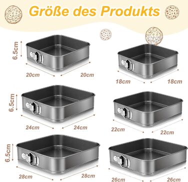 Набір для випічки Sadodo: форми для тортів та пирогів (кутові, круглі, серцеподібні), мішок кондитерський з насадками, антипригарне покриття