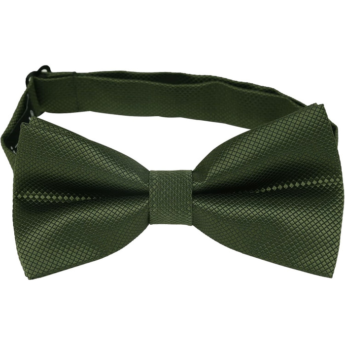 Набір краватка-метелик, запонки та хустинка Alizeal для чоловіків, оливковий колір