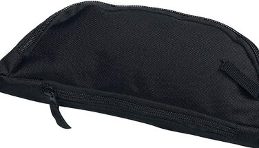 Чорна поясна сумка BagBase Unisex з поліестеру, 100% Polyester Basics, для повсякденного носіння, фестивалів та стилю Streetwear