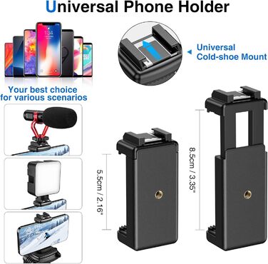 Штатив для камери CAMOLO 67' з сумкою: для фото та відеозйомки, YouTube, Vlogging, DSLR, Android, iPhone