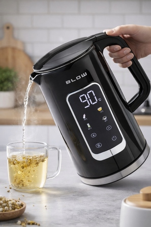 Електричний чайник 2500 Вт, 1,7 л, бездротовий, з регулюванням температури та WiFi