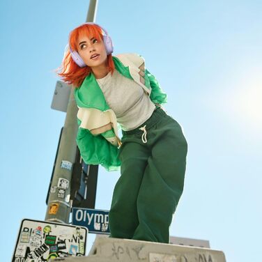 Борінг QuietComfort Бездротові навушники з мікрофоном та шумозаглушенням, Bluetooth, Over-Ear, до 24 годин роботи від акумулятора, світло-ліловий - Лімітована серія