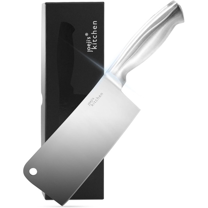 Кухонний ніж Joeji's Hackmesser 17 см - нержавіюча сталь 5Cr15Mov, універсальний ніж для м'яса, азіатський ніж для нарізки