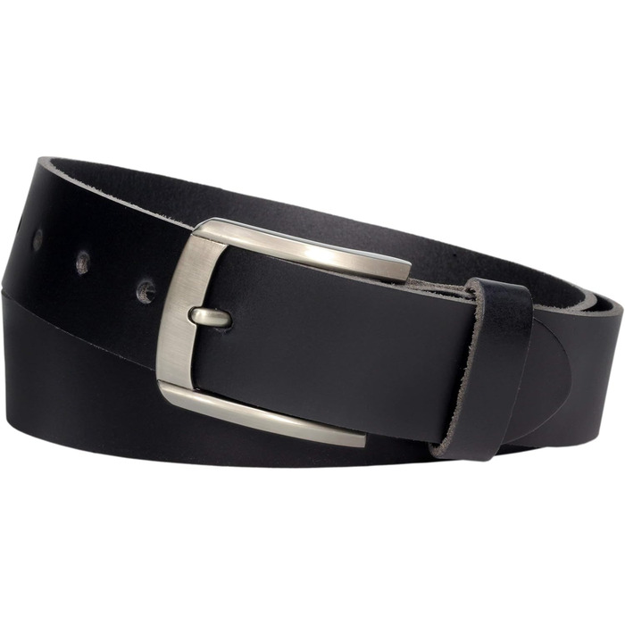 Чорний шкіряний ремінь Vascavi® з натуральної шкіри, 4 см, регульований, Made in Germany, для жінок та чоловіків