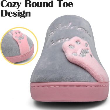 Тапочки зимові Mishansha для жінок та чоловіків, теплі, з плюшу, з піною Memory Foam, розмір 36-47, колір: жовтий (39/40 EU, сірий)