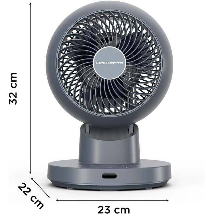 Вентилятор Rowenta Turbo Silence Extreme+ – тихий, потужний, 4 швидкості, автоматичне гойдання, білий, VU2731