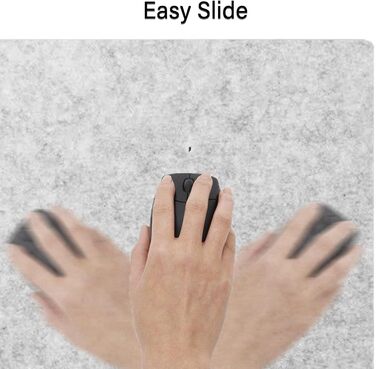 Підкладка під мишу з фетру 60x30 см, велика, сіра - захист столу та органайзер для дому та офісу