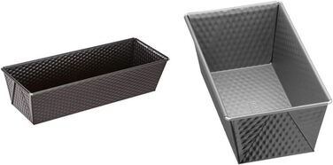ORIGINAL KAISER Classic Loaf Pan 30 x 11 x 8 cm & Inspiration Mini Loaf Pan 20 cm, small cake pan, small coated baking pan, small King's cake pan for 1/2 recipe portion