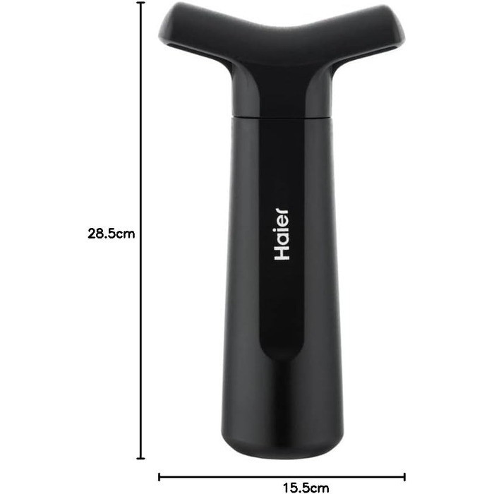 Електричний відкривач пляшок Haier з нержавіючої сталі, набір аксесуарів для вина: декантер, вакуумний корок, різак для фольги, USB-зарядний пристрій