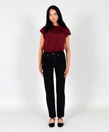 Джинси жіночі ESRA Straight High Waist Stretch G200 (42, J20) - класичні, з високою талією, еластичні