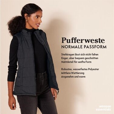 Жіноча жилетка Amazon Essentials з пухом, середньої щільності, на блискавці, темно-зелена, XL