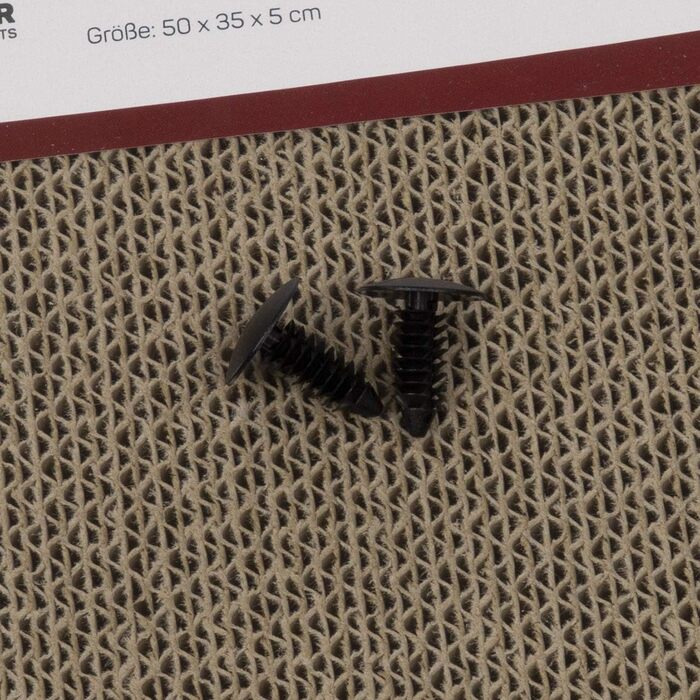 Кігтеточка для котів CanadianCat Owen XL, діаметр 50 см, сірий фетр, з хвилястим картоном