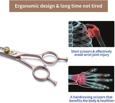 Професійна вигнута ножиця для грумінгу собак 7 дюймів Dream Reach - ножиці для догляду за шерстю собак та котів з японської сталі 440C