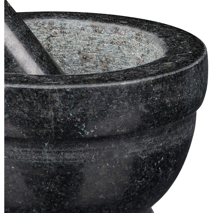 Морська гармата Relaxdays з пестиком, сірого кольору, 14 см, 400 мл - для спецій та трав