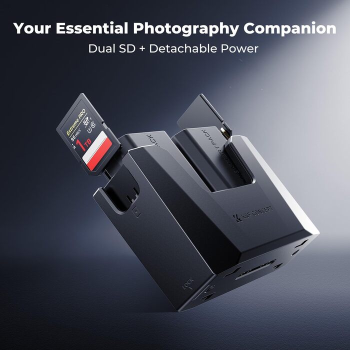 Акумулятор K&F CONCEPT NP-FZ100 2600mAh з зарядним пристроєм для Sony Alpha A7 III A9, 18W PD/QC