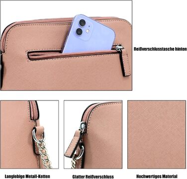 Сумка жіноча TANTOMI через плече крос-боді ланцюжкова Altrosa (Рожева) - елегантна вечірня сумочка