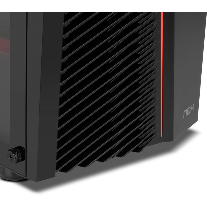 Комп'ютерний корпус INFINITITY ZETA NOX COOLBAY RX - NXCBAYRX, ATX/Micro ATX, USB 3.0, металева сітка, підтримка 3 вентиляторів, 4 HDD, відеокарта до 370 мм, чорний